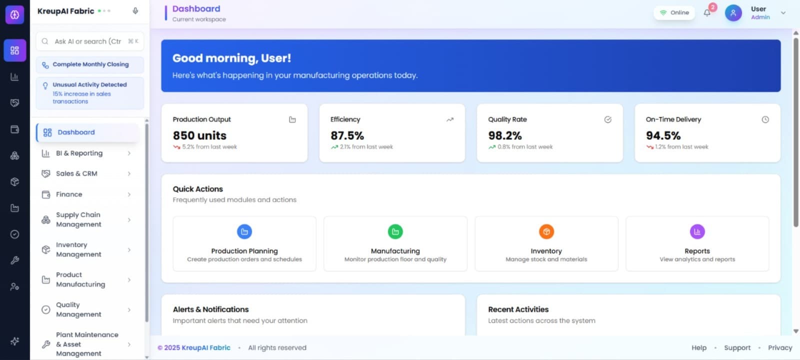 Smart Factory Dashboard